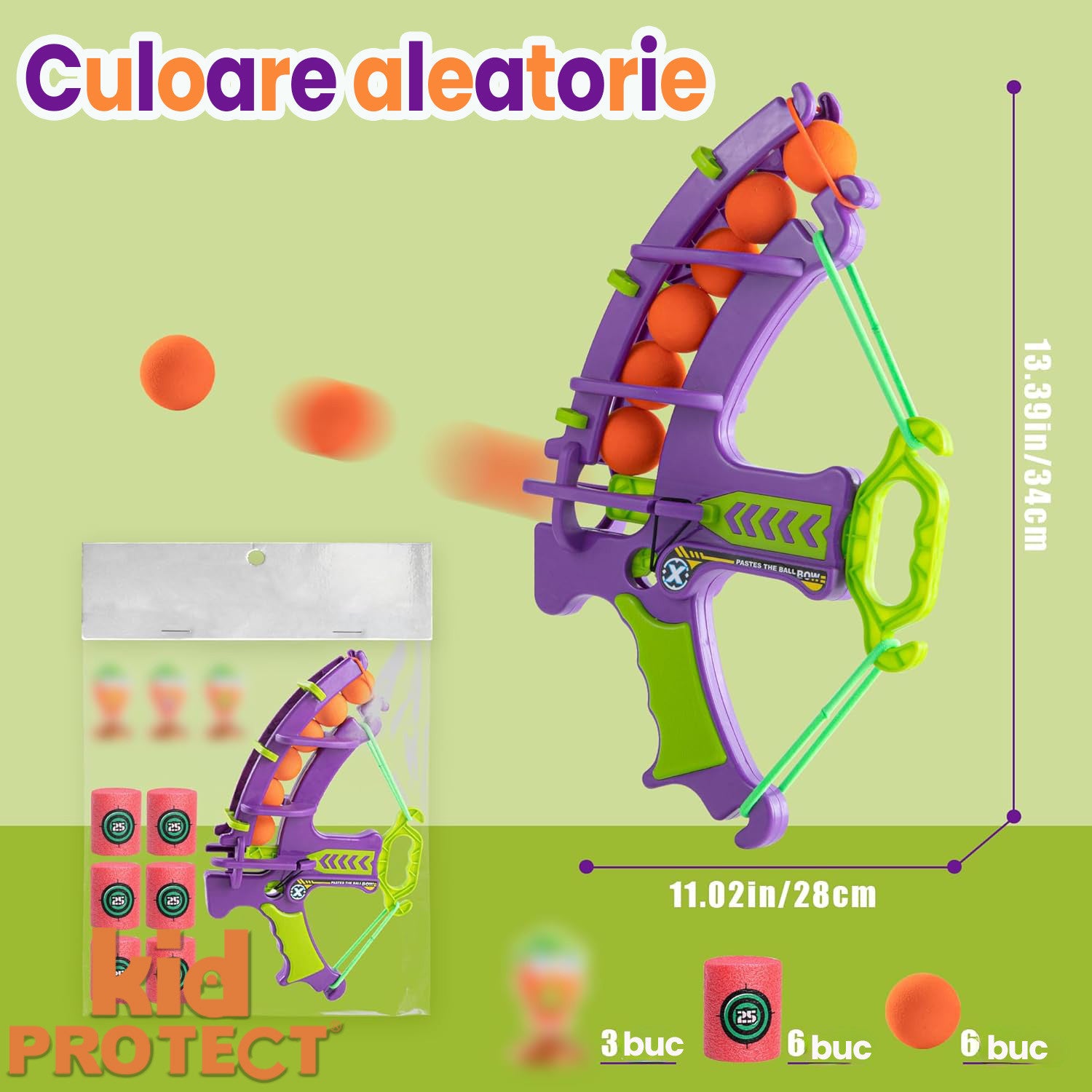 Set De Joaca Arc cu Bile Moi KidProtect Mini Archer Set De Joaca Arc cu Bile Moi KidProtect Mini Archer